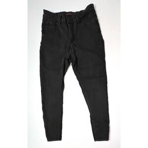 Haute Curve Skinny Ankle High Rise Stretch Black Jean sz 14 Y2k Hipster